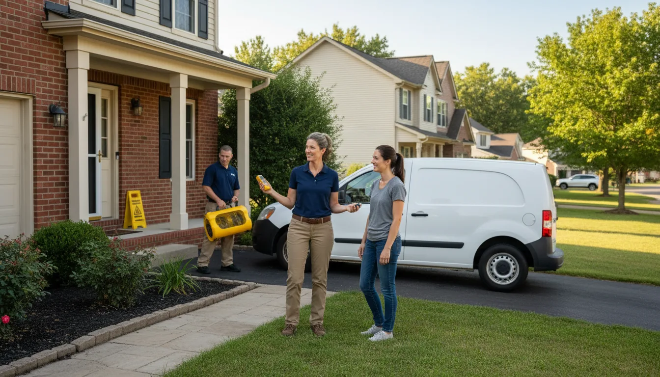 Residential water damage restoration in Sapulpa, OK
